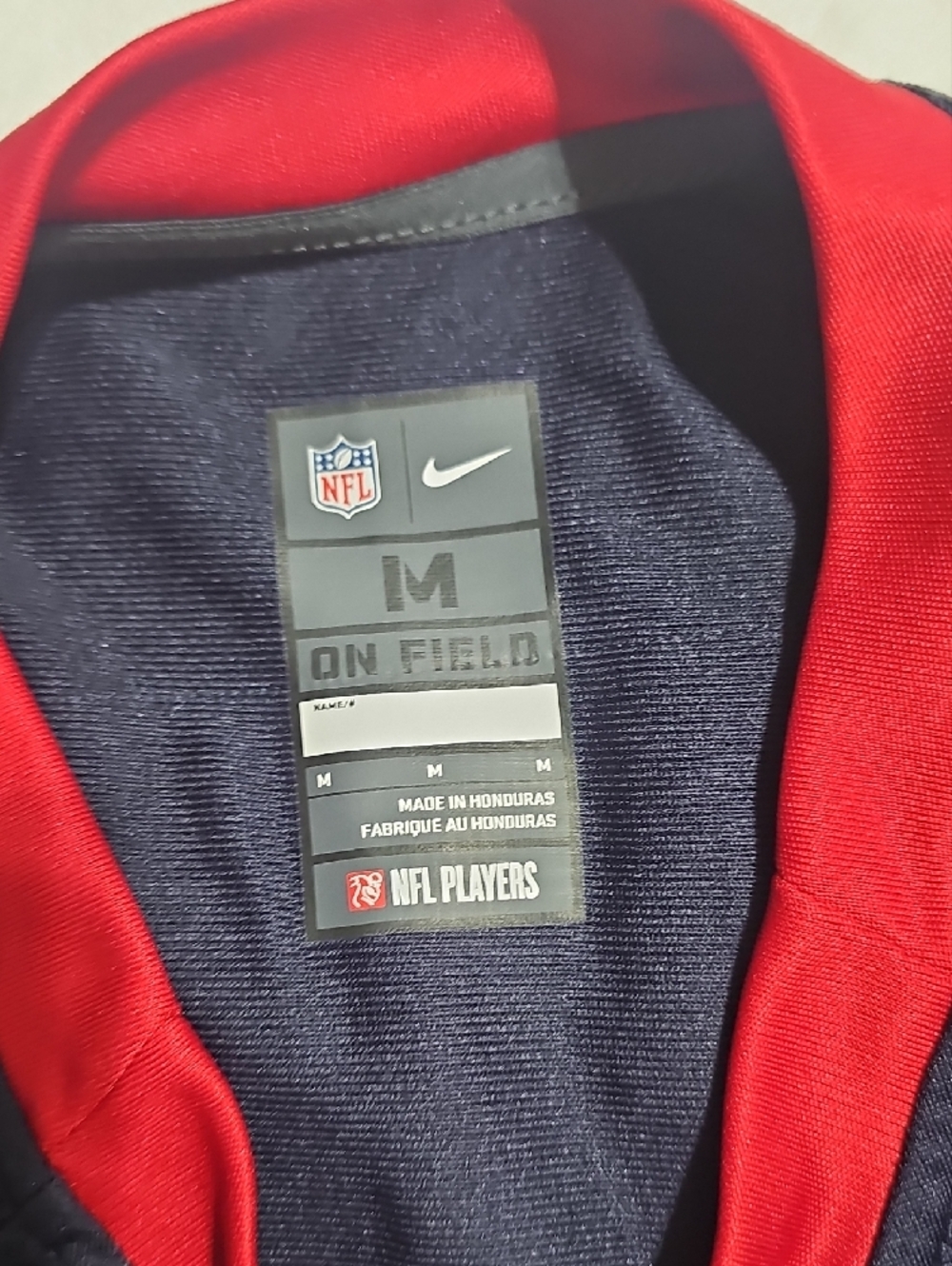 Nike Texans #4 DeShaun Watson Navy and Red Game Jersey - Picture 2 of 6